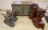 Oak cabinet by Heredities cold cast bronzes, bronze, sold Oct 2020