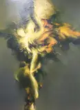 Soy Luz IV (Sevilians), inscribed to the back, 214 x 158cm by Zil Hoque, oil on canvas, sold Aug 2020