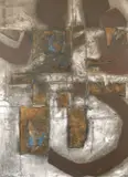 Equilibrium 1 by Alastair Milne Michie, oil and acrylic, sold Nov 2021