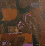 Nocturne by Alastair Milne Michie, 1981, mixed media, sold Nov 2021