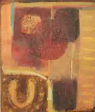 Desert Memories by Alison Milner-Gulland, oil on paper, offered Nov 2021