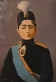 Persian School, circa 1910, A portrait of Ahmad Shah Qajar, Shah of Iran AH 1327-1344 (1909-1925) by Mir Musavar, oil on canvas, offered Nov 2021