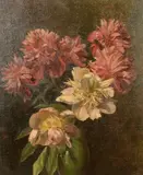 Scottish, a still life study of mixed flowers by Robert Payton Reid, oil on canvas, sold Nov 2021