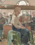 The Arts Workshop, Newbury by Tom Coates, oil on panel, offered Nov 2021