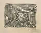 Belgian, A set of 5 sketches of Eastern figures and scenes, mostly signed in pencil, each 8" x 6 by Ben Genaux, pencil, offered Nov 2021
