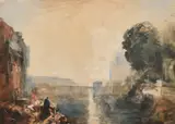 The Dido Building, Carthage by Hercules Brabazon Brabazon, watercolour, sold Nov 2021