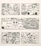 Thomas' No 164 'Read a Rhyme' 1 'The Scarecrow by Tim Marwood, drawing, sold Nov 2021