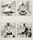 Thomas' No 39 'Ding Dong Cranky by Tim Marwood, drawing, sold Nov 2021