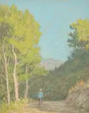 British, a collection of 4 Continental views by Charles James Kelsey, pastel, sold Nov 2021