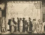 Selfridge's Toy Window, London by William Strang, etching, sold Nov 2021
