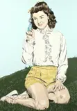 Butterfly Girl by Colin McMaster, acrylic on canvas, offered Oct 2021