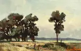 Trees at Hillcrest by John Smith, oil, sold Oct 2021