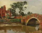 Snape Bridge by James Proudfoot, 1949, Oil Painters, sold Oct 2021