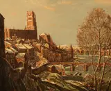 British, A view of the town of Albi, France by George Graham, oil on canvas, sold Oct 2021