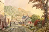 Combe Martin, North Devon, 1972 by Don Vaughan, oil on canvas, offered Oct 2021