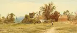 Highden House, Washington, Sussex by Edward Beecham Lait, watercolour, offered Oct 2021