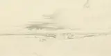 Landscape Near Tivoli by Edward Lear, pencil, sold Oct 2021