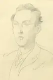 British, A head and shoulders portrait of Denton Welch by Frederick Whiting, pencil, sold Oct 2021