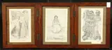 Dutch, A triptych of three black and white lithographs, pious subjects with an ink dedication by Jan Toorop, ink, sold Oct 2021