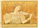 Lecons de violon by Paul Berthon, lithograph, sold Oct 2021