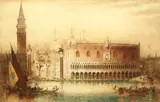 Venice by J. Alphage Brewer, etching, sold Oct 2021