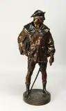 FRENCH A good bronze figure of a scholar Signed 2ft 1ins high by Émile Louis Picault, bronze, sold Oct 2021