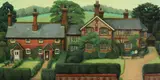 British, A row of semi-detached cottages by Brenda Johnston, oil on canvas, sold Aug 2021