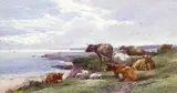 The coast near Exmouth, Devon Signed and dated 1902 Watercolour 18 x 33.5cm; 7 x 13¼in ++Good condition by Thomas Rowden, 1902, Watercolour, sold Mar 2015