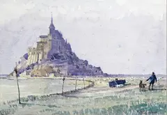 Mont St by Moffat Peter Lindner, Watercolour, offered Mar 2015