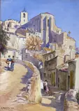 Hyères by Arthur Meyrick, watercolour, sold Mar 2015