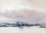 Storm coming at dusk Signed and dated 1979 Watercolour 20 by Ian Armour-Chelu, 1979, Watercolour, sold Mar 2015