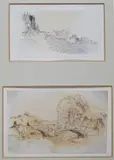 Manor house in a landscape by Peter De Wint O.W.S, pencil and one, sold Mar 2015