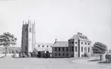Washingborough Church and Parsonage near Lincoln Said to be titled by Moses Griffith, Pen and ink with pencil and wash, sold Mar 2015