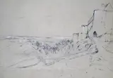 Stirling Castle from the ramparts Inscribed Stirling and dated 1842 Pencil by Andrew Hunt, 1842, Pencil heightened with white on buff paper, sold Mar 2015