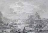 Dumbarton Castle Pencil and wash 23.5 x 33.5cm; 9¼ x 13¼in ++Possibly some restoration, good condition by Thomas Sunderland, Pencil and wash, offered Mar 2015