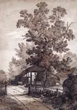 View of Northfleet, Hayes Sepia washes over pencil, unframed 36 x 26cm; 14¼ x 10¼ ++Some staining and rippling to the paper by James Bourne, pencil, sold Mar 2015
