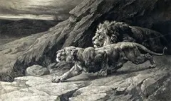 Raiders Signed in by Herbert Dicksee, Etching, published by Frost & Reed, sold Mar 2015