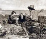 After Sir John Everett Millais The Boyhood of Raleigh Signed in by Herbert Dicksee, Etching on vellum, published by The Fine Art Society, sold Mar 2015