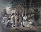 After George Morland Children playing at soldiers Aquatint by George Keating, print (other), offered Mar 2015