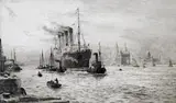 Untitled by William Lionel Wyllie, Etching, sold Mar 2015