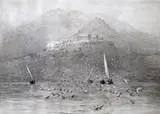 A view of the Acropolis at Athens from the Gulf of Aegina by William Lionel Wyllie, Etching, offered Mar 2015