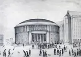 Manchester Library  Signed in by L. S. Lowry, pencil and stamped, sold Mar 2015