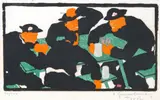 Tyrol Signed, titled and numbered 14/200 Woodcut 11.5 x 20cm; 4½ x 8in by Herbert Gurschner, Woodcut, sold Mar 2015
