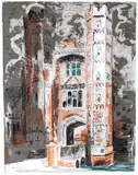 Oxburgh Hall by John Piper, Lithograph, sold Mar 2015