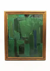 Untitled abstract by Kyeld Hansen, oil on canvas, sold Feb 2015