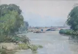 The Thames Between Chiswick and Richmond by Arthur Lee Walbank, gouache on paper, sold Feb 2015