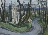 Untitled by Gordon Randall Thames Backwater at Shepperton, watercolour on paper, sold Feb 2015