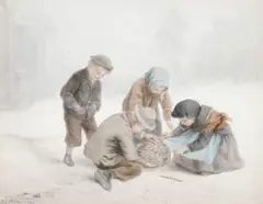 The Bird Trap by Pierre Édouard Frère, sold Feb 2012