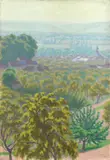 Paysage by Charles Lacoste, oil on canvas, sold Feb 2012