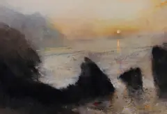 'Cliffs at Trefor' by William Selwyn, sold Sep 2012